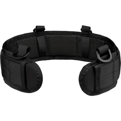 Nylon tailleband, compatibel met een riem, geschikt voor buitentraining en sport. 80cm zwart