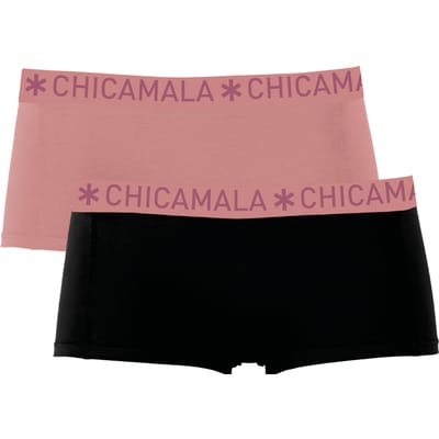 Chicamala – Boxershort Meisjes – 2 Pack – Normale Lengte – Onderbroek Meisjes – Kinderkleding – Meisjes Ondergoed – 95% Katoen – Meisjeskleding