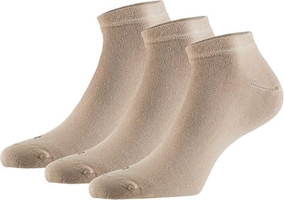 Apollo - 6-Pack - Modal Enkelsokken - Handgekettelde Teennaad - Vochtopnemend - Heren / Dames - zand - 35-38 - 121462000