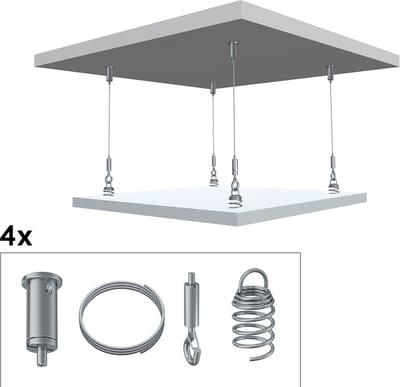Artiteq Schilderij Ophangsysteem All-in-one Plafond Akoestiek Met Zelfklemmende Plafondhanger