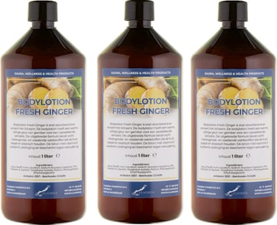 Bodylotion Fresh Ginger 1 Liter - set van 3 stuks