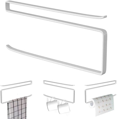 Dailygoods- Keukenrolhouder zonder boren - Papierrolhouder - Opslag voor keuken - Badkamer - Ruimtebesparend - Stabiel met galvanische coating