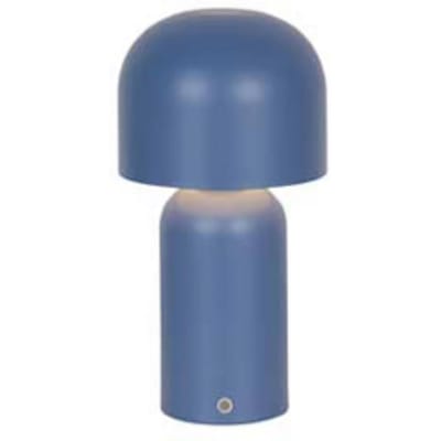 Searchlight LED tafellamp Niko, blauw, hoogte 26 cm, metaal, dimbaar