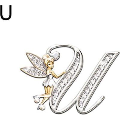 1 pièce Broche Lettre Luxe Léger, Accessoires de Bijoux Mode et Exquis, Personnalisé et Polyvalent Artefact Anti-Éblouissement