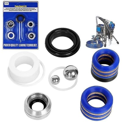 Rosfix Reparatieset Airless Verfspuit - Hoogwaardige Onderdelen - Afdichtingen, Stalen Kogels - Geschikt voor Graco