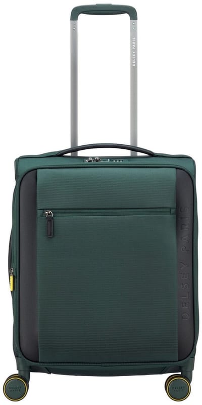Delsey Montmartre 3 Handbagagekoffer 55 cm Expandable – 37L – 2,7 kg – Gerecycled Polyester – TSA Slot – Zip SECURITECH® 2 – 4 Dubbele 360° Spinnerwielen - Pine
