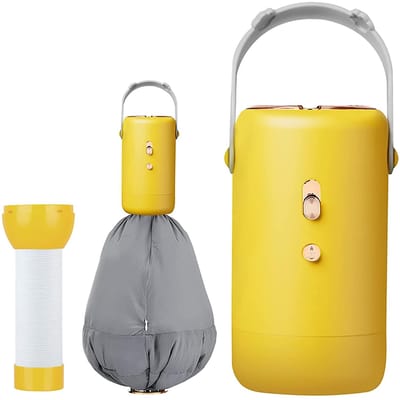 Draagbare Kledingdroger Mini Droger met Kledingzak Multifunctionele Reis Kleine Droger voor Ondergoed US Plug geel