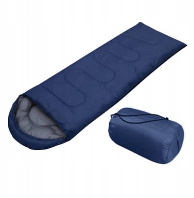 Slaapzak met Capuchon – 2-in-1 Toeristendeken & Enkele Slaapzak – Zwart – Lichtgewicht & Compact voor Kamperen, Backpacken en Outdoor Avonturen