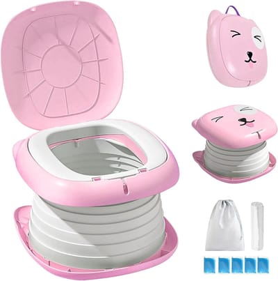 Allecto Plus - Opvouwbare toiletbril voor kinderen - Reispotje voor