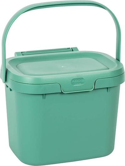 Keuken Caddy 4,5 liter - Afvalbakje - Keuken afvalbakje - licht groen