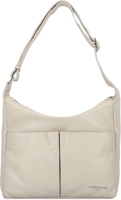 LIEBESKIND BERLIN Leren Schoudertas Hera Sheep Natural Hobo Bag Milk Crème