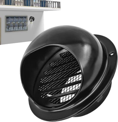 Uitlaatrooster Zolder - Ventilatierooster Jaloezie - Droger Afvoer - Roestvrij Staal - 100 mm