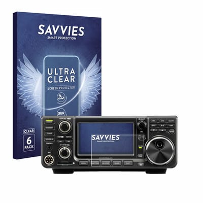 Savvies - Screenprotector voor Icom IC-7300 - Folie Beschermfolie transparant 6 Stuks