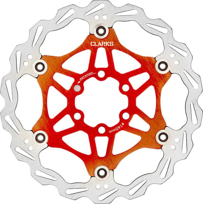 Clarks Lightweight Disc-Rotor remschijven oranje Diameter 203 mm