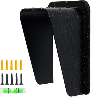 Regenhoes Deurbel - Deurbel Beschermer - Bescherming Buiten - UV-Bestendig ABS - 135x195x100mm - Zwart