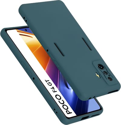 Cadorabo Hoesje geschikt voor Xiaomi Poco F4 GT in LIQUID GROEN - Beschermhoes gemaakt van flexibel TPU silicone Case Cover