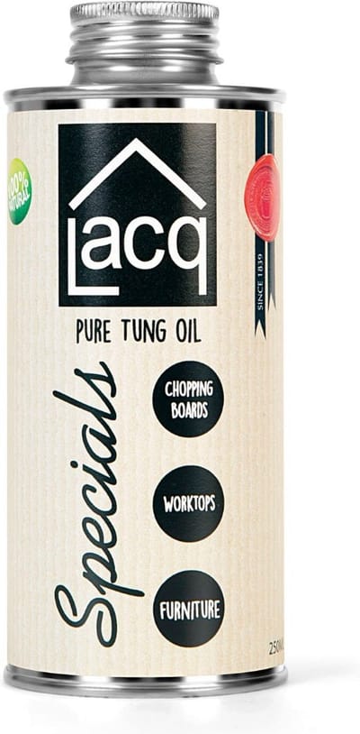 Lacq Tung Olie - Waterbestendig - Bescherming van het Hout - Keukenbladen - Snijplanken- Binnen en Buiten