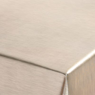 Luxe kerst tafelzeil/tafelkleed gouden metallic look 140 x 250 cm - Tuintafelkleed - Kerstdiner tafeldecoratie - Kerstdecoratie
