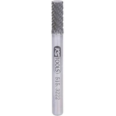 KS Tools 5153222 Freesstift Hardmetaal Cilinder Lengte 61 mm Afmeting, Ø 6 mm Werklengte 40 mm Schachtdiameter 6.0 mm