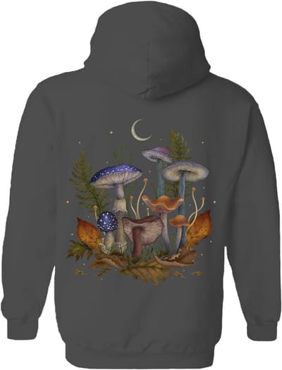 Paddestoelen Mushroom Cover The Coloured House Hoodie S