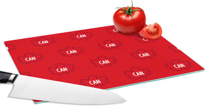 Glazen Snijplank - 28x20 - Canada - Vlaggen - Patronen - Snijplanken Glas