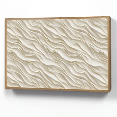 Wandlamp 100x70 cm - Oplaadbaar - Golven - Wit - Minimalistisch - Wandlampen binnen woonkamer - Slaapkamer lamp - Decoratieve nachtlamp - Vloerlamp draadloos