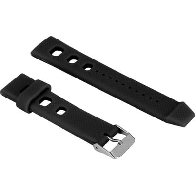 20 mm horlogebandje van siliconen met gesp, waterdicht en zweetbestendig.(Zwart ) black