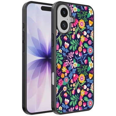 Geschikt voor iPhone 17 Telefoonhoesje met bloemen opdruk - TPU backcover case flower design - Smartphonica geschikt voor iPhone 17