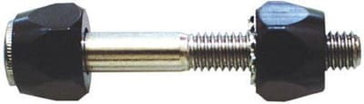 Inbus Zadelpenbout - Zadelpen Schroef - Fiets Zadel Montage - Aluminium Moeren - M6 x 45 - Zwart