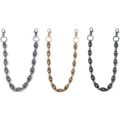 Heren Rock Mode Metaal Investering Broekketting Lichaamsketting Accessoire Trendy Hip Hop Ketting Sieraden white