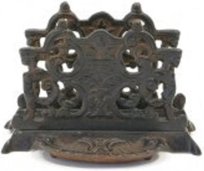 Brievenstandaard / Servetstandard Zwart 15x10x10cm