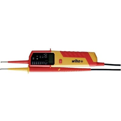 Wiha Spanningszoeker en doorgangstester 12 – 1.000 V AC, CAT IV incl. 2x AAA-batterijen - 44319