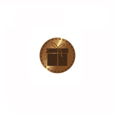 Waxzegel stempel Cadeautje