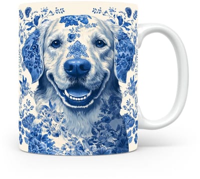 Mok Golden Retriever Beker voor koffie of tas voor thee, cadeau voor dierenliefhebbers, moeder, vader, collega, vriend, vriendin, kantoor, opa, oma, hond, kerst, sinterklaas, verjaardag