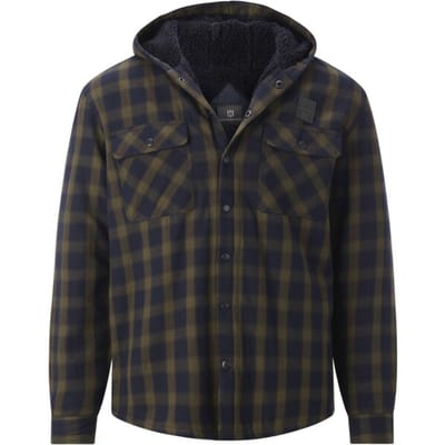 Jan Vanderstorm herren Outdoorshirt - 52/54 - olijf - Plus Size