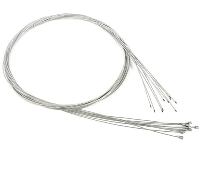 JHUBERS- Versnellingskabel 2 Meter - Fiets Kabels - Universele Fiets Kabel - Set van 10 - Schokbestendig - Roestvrij Staal