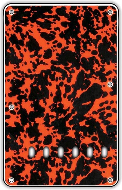 Boston BP-313-WCO back plate, string spacing 11,2mm, 3 ply, standard Stallion, 86x138mm, wildcat orange