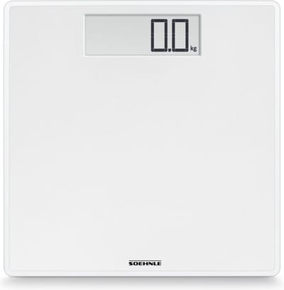 Soehnle personenweegschaal digitaal Style Sense Safe 100 - wit - tot 180 kg - incl. batterijen