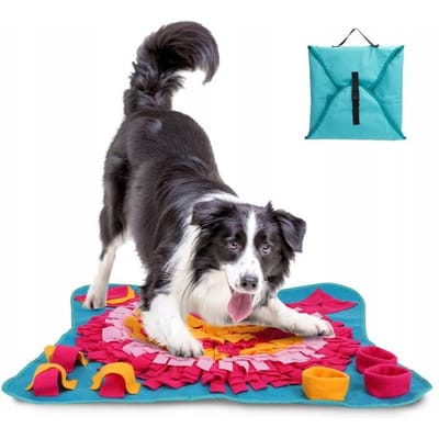 Nobleza Snuffelmat hond - honden speelmat - hondenspeelgoed - fleece - snackmat - 70 x 70 cm