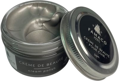 Famaco Creme de Beaute schoensmeer- 50ml - metallic platine (394)