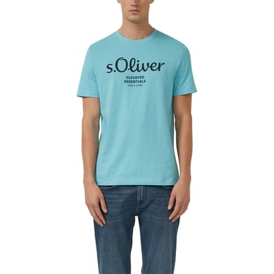 Regular fit T-shirt van puur katoen