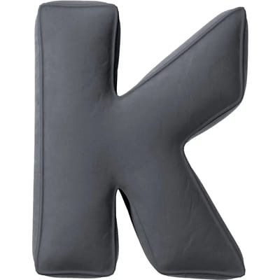 Kussen letter k Yellow Tipi Posh Velvet