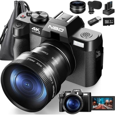 S100 PRO - 4K Compact Camera met Automatische Scherpstelling - 48MP Fotocamera voor Vloggen - 16x Di