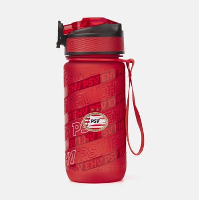 PSV Drinkfles 600 ml Rood