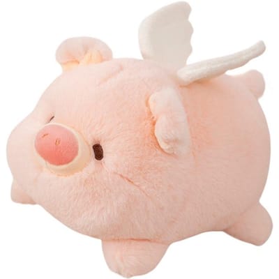 20-30Cm Kawaii Engel Varken Pluche Speelgoed Cartoon Knuffeldieren Pluche Poppen Anime Zacht Speelgoed Voor Meisjes Verjaardagscadeau 20cm wit