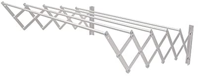Uittrekbaar Aluminium Droogrek 180cm - Ruimtebesparend en Roestvrij voor Binnen en Buiten