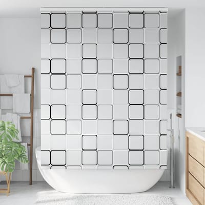 vidaXL - Doucherolgordijn - met - cassette - 150x240 - cm - stofbreedte - 146 - cm