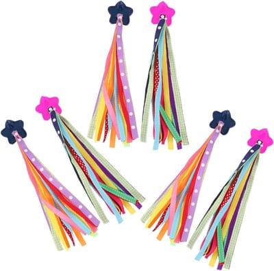 Fietsstuur Tassels - Stuurkwasten Fiets - Fiets Versieren - Vliegend in de Wind - 26 cm Lengte - Gekleurd