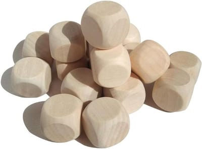 Houten Dobbelstenen - Houten Kubussen - DIY Knutselprojecten - Leeg Ontwerp - 16mm - Niet gespecificeerd