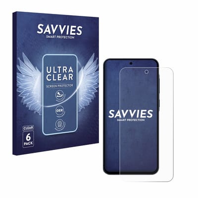 Savvies - Screenprotector voor Samsung Galaxy A55 5G - Folie Beschermfolie transparant 6 Stuks